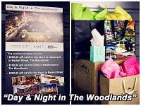 Silent auction item #2 - day and night in The Woodlands