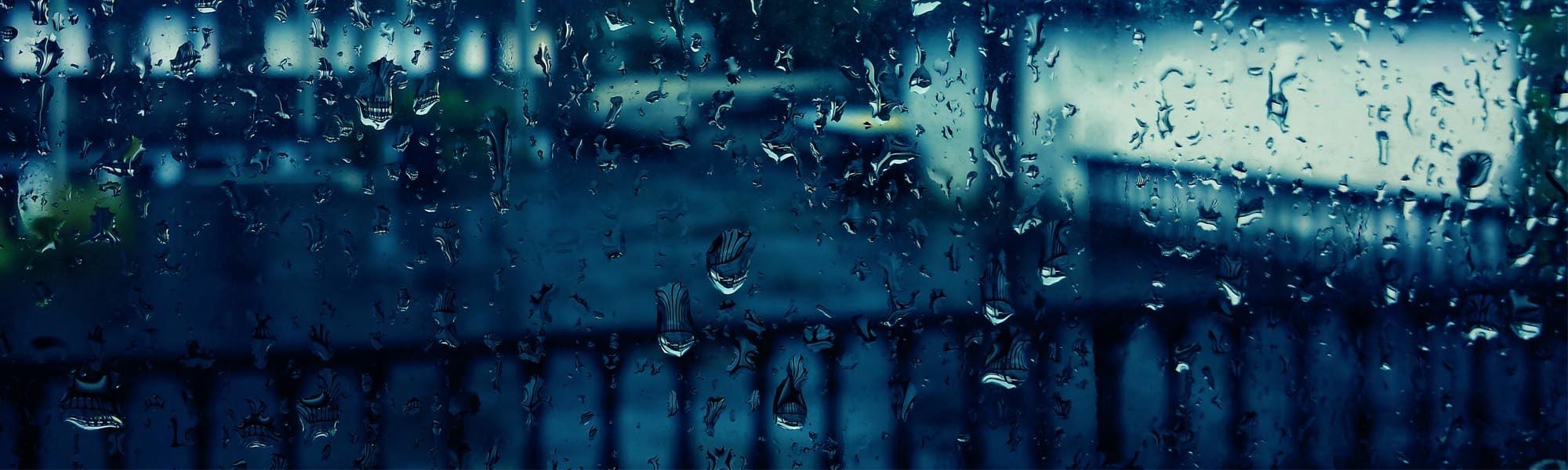 image of rain flood umbrella