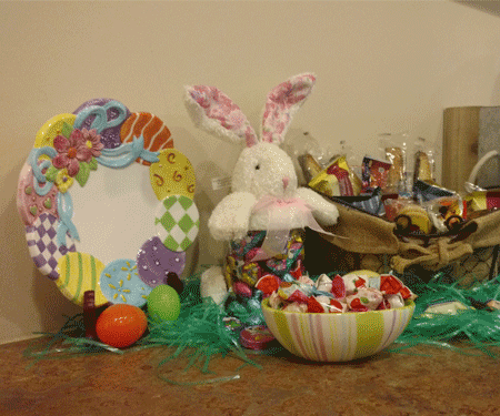 Easter Decorations at Amazing Spaces Storage Centers in the Medical Center