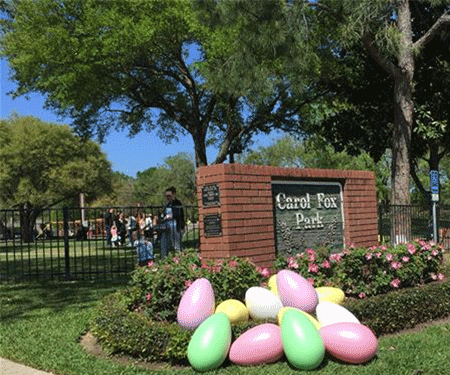 Easter at Carol Fox Park CyFair 1 | What is there to do in Houston on Easter? | Amazing Spaces Storage Centers