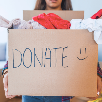 Have a more relaxing move donate items