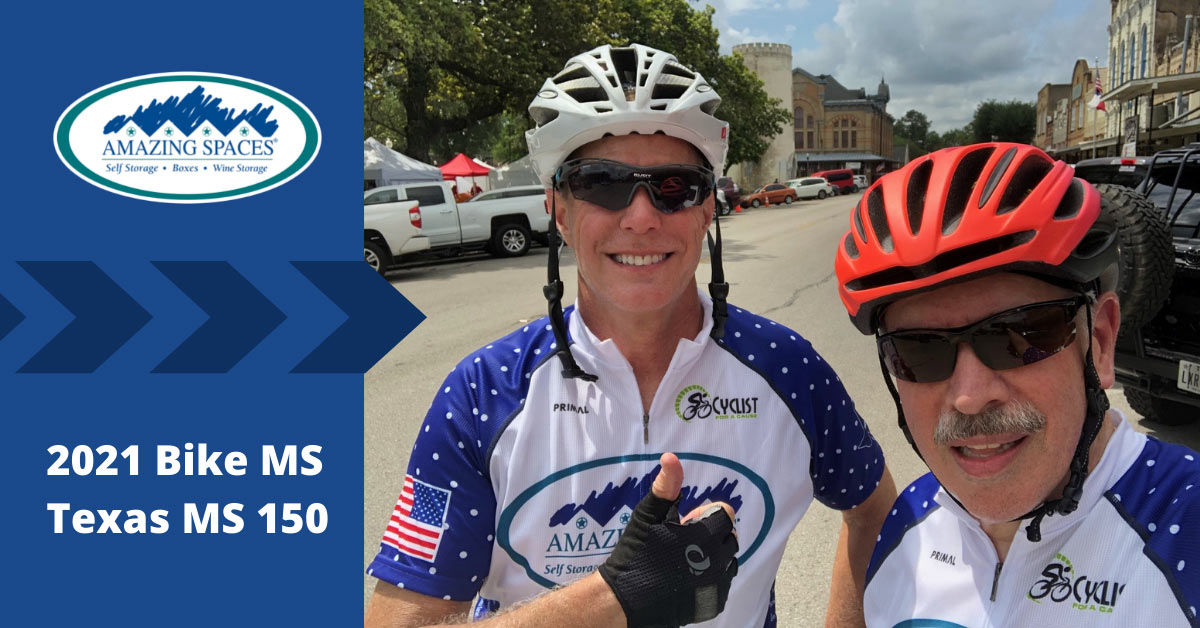 Amazing Spaces Bike MS | Putting the Brakes on MS – Amazing Spaces Races into the Top 40 Teams in the Bike MS: Texas MS 150 2021 | Amazing Spaces Storage Centers